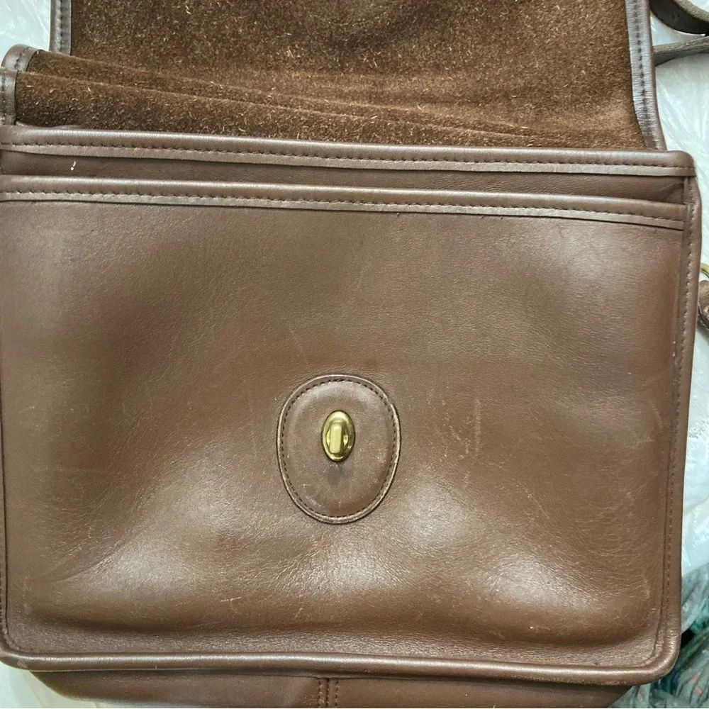 Coach brown leather Willis bag 9927